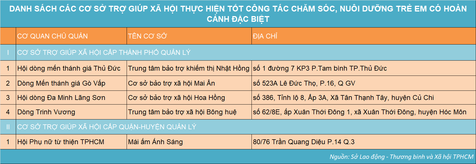 Fasilitas bantuan sosial terkemuka yang mengadopsi anak di Kota Ho Chi Minh - 1 Những cơ sở trợ giúp xã hội nhận nuôi trẻ em uy tín ở TPHCM - 1