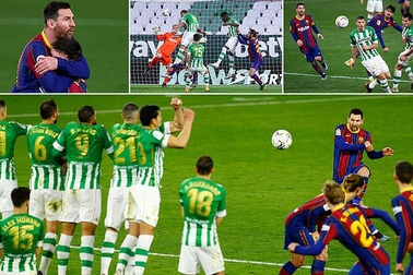 Messi lập công, Barcelona chiếm vị trí thứ hai của Real Madrid