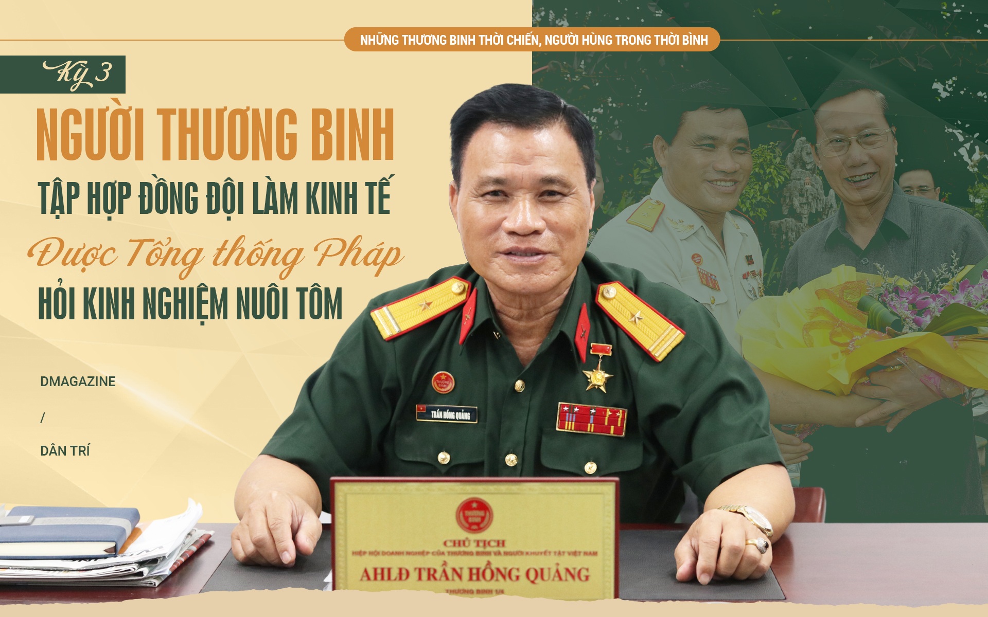 Người thương binh từng được Tổng thống Pháp hỏi kinh nghiệm nuôi tôm