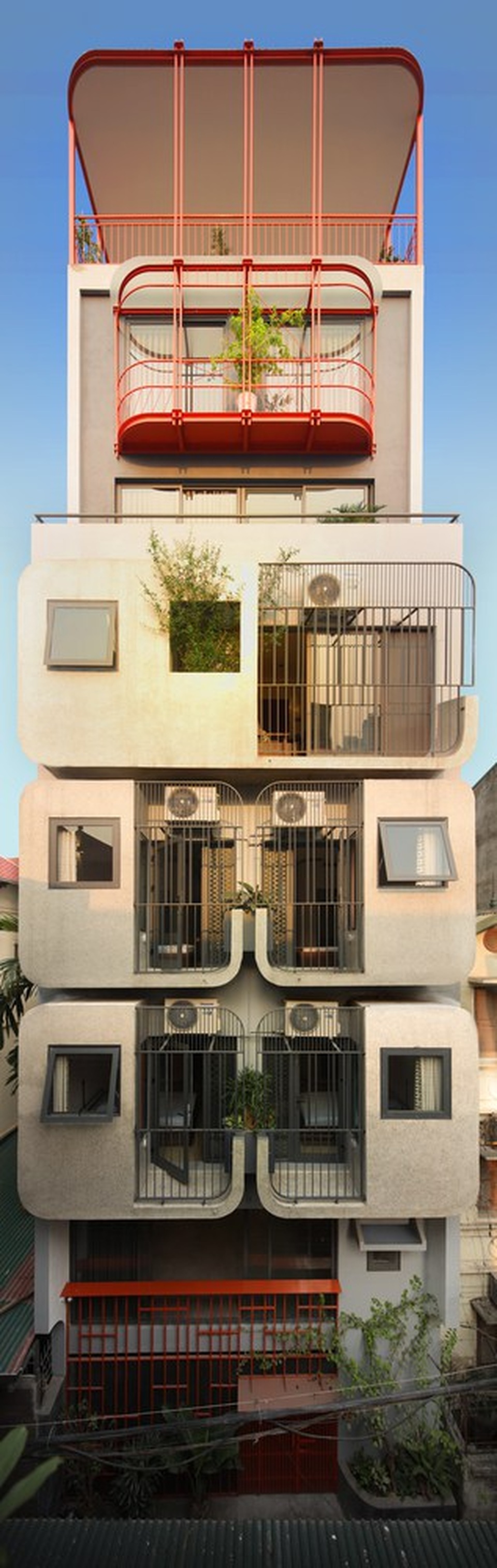 Nhà 7 tầng ở Hà Nội đẹp như tranh, mỗi phòng một phong cách độc đáo - 1