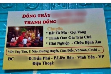 Thầy đồng "chữa ung thư, Covid-19" không hề có kiến thức chuyên môn