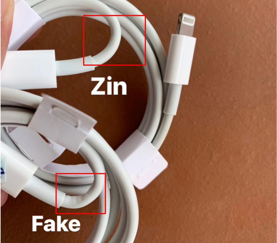 Cách phân biệt sạc nhanh chính hãng Apple với hàng nhái - 6 Cách phân biệt sạc nhanh chính hãng Apple với hàng nhái - 6