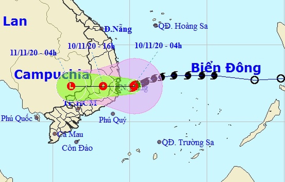 Bão số 12 đã vào vùng biển Bình Định - Ninh Thuận - 1 Bão số 12 đã vào vùng biển Bình Định - Ninh Thuận - 1