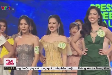 Xem lại khoảnh khắc Hà My đăng quang Hoa khôi Press Green Beauty 2019