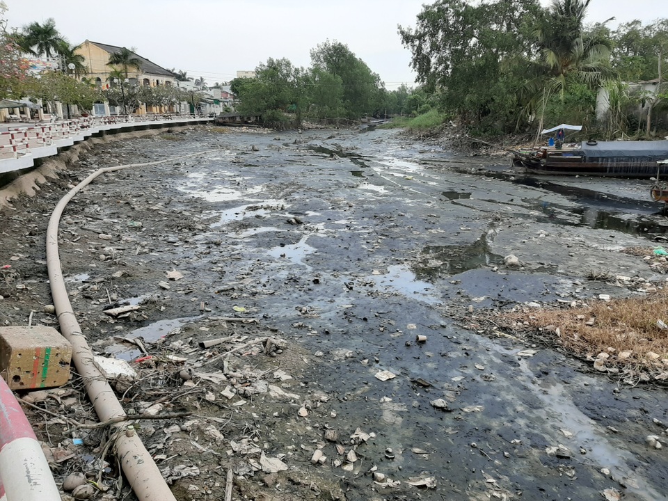 Thiếu nước ngọt, dân đánh liều bơm nước nhiễm mặn… cứu lúa - 7 Thiếu nước ngọt, dân đánh liều bơm nước nhiễm mặn… cứu lúa - 7