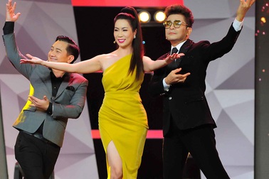 Trịnh Kim Chi hóa tiên nữ, Anh Vũ biến thành “chim cánh cụt” khi đu dây lụa