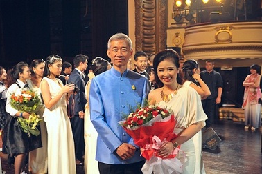 Dương Hoàng Yến dự sinh nhật Hoàng hậu Thái Lan