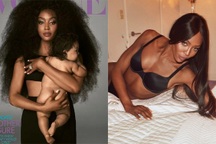 Siêu mẫu U60 Naomi Campbell lần đầu khoe ảnh con gái 9 tháng
