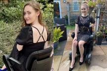 Mắc bệnh phải ngồi xe lăn, cô gái xinh đẹp vẫn là người mẫu nổi tiếng