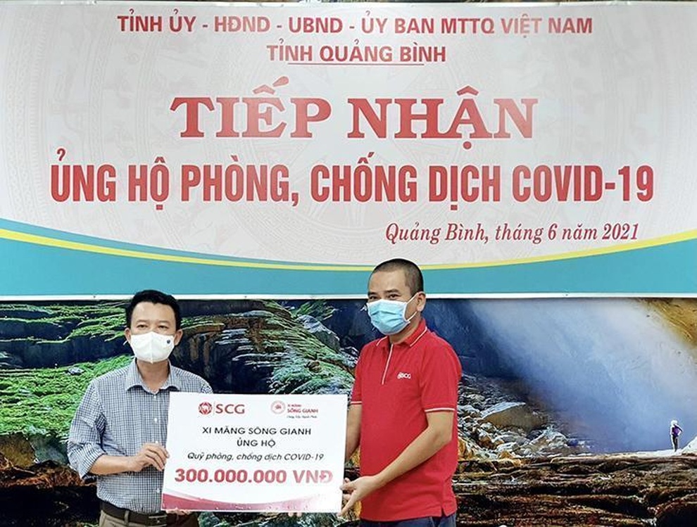 Xi măng Sông Gianh hỗ trợ Quảng bình phòng, chống dịch - 1 Xi măng Sông Gianh hỗ trợ Quảng bình phòng, chống dịch - 1