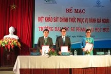 Kết thúc đợt đánh giá ngoài tại Đại học Sư phạm Huế