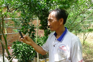 Nông dân phun thuốc, tưới cây… chỉ bằng điện thoại “cùi bắp”