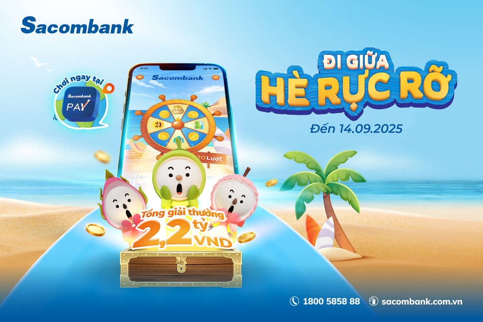 Ghép địa danh Việt đổi thưởng 18 triệu đồng: Sân chơi mùa hè hấp dẫn từ Sacombank - 1 Ghép địa danh Việt đổi thưởng 18 triệu đồng: Sân chơi mùa hè hấp dẫn từ Sacombank - 1
