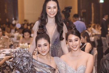 Hoa hậu Tiểu Vy, Á hậu Tú Anh rạng rỡ bên vợ Tuấn Hưng