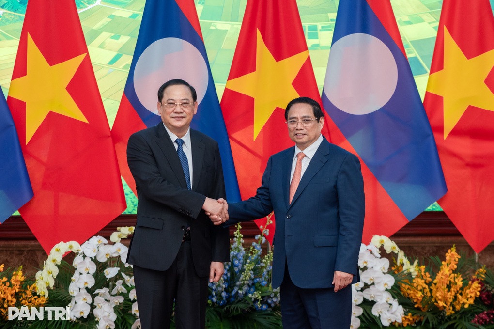 Thủ tướng Phạm Minh Chính tiếp Thủ tướng Lào - 1