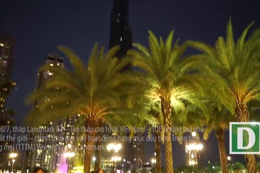 chiêm ngưỡng tòa tháp cao nhất Việt Nam phủ đầy ánh sáng