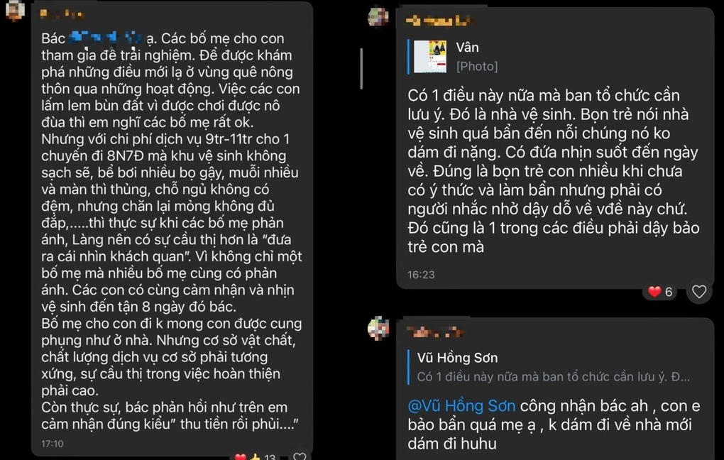 Chi 10 triệu cho con đi trại hè, mẹ ở Hà Nội sốc khi con bị bắt nạt - 3 Chi 10 triệu cho con đi trại hè, mẹ ở Hà Nội sốc khi con bị bắt nạt - 3