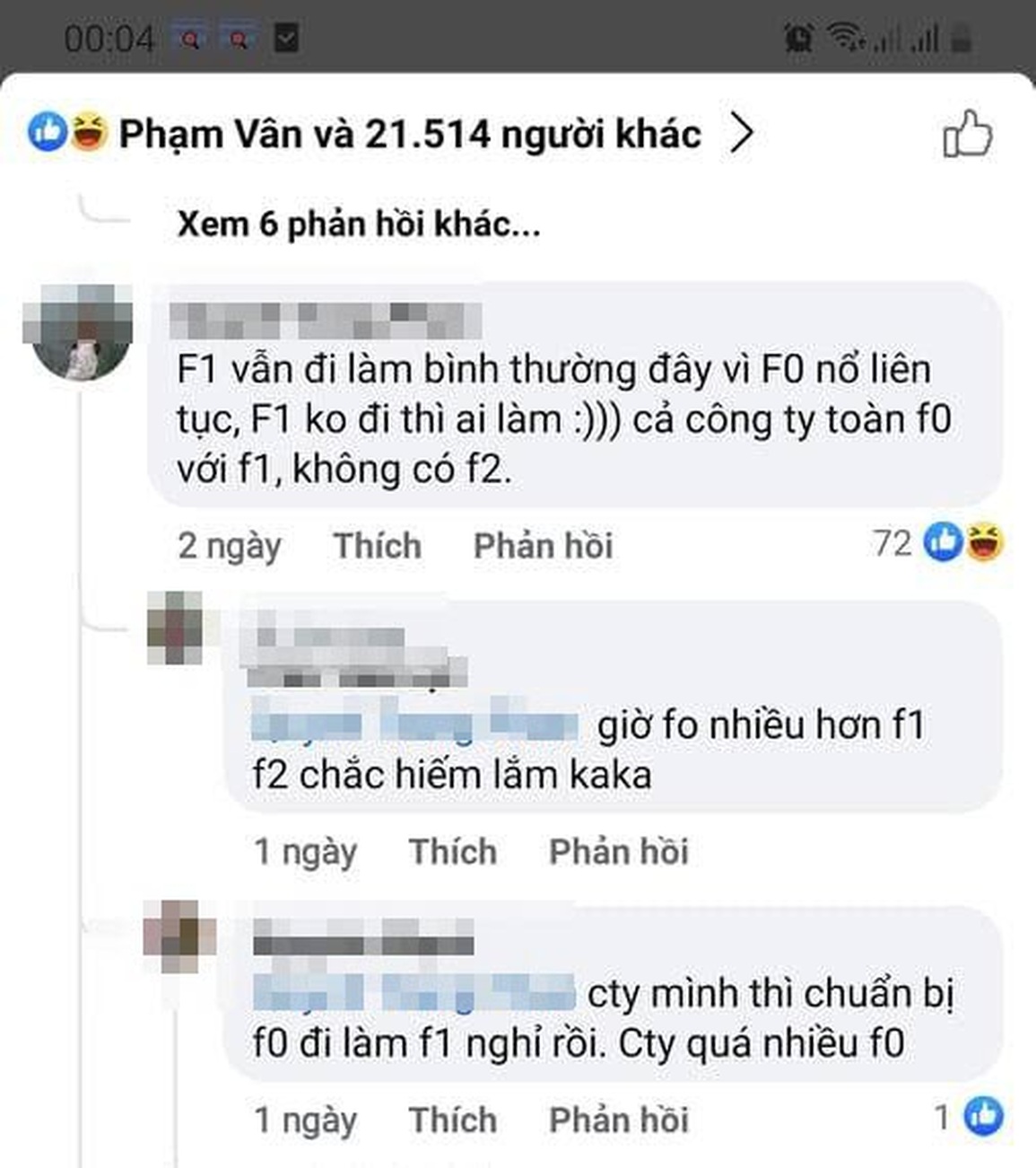 Phản ứng bất ngờ của người lao động trước đề xuất cho F0, F1 đi làm - 3 Phản ứng bất ngờ của người lao động trước đề xuất cho F0, F1 đi làm - 3