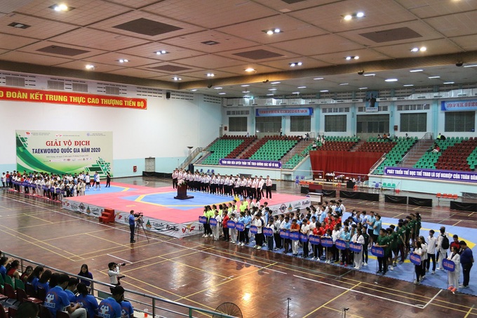 Tiền Giang: Khai mạc giải Taekwondo Quốc gia năm 2020 - Ảnh 1.