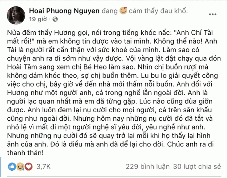 Ông xã Việt Hương tiết lộ tình hình hiện tại của vợ danh hài Chí Tài tại Mỹ - 2 Ông xã Việt Hương tiết lộ tình hình hiện tại của vợ danh hài Chí Tài tại Mỹ - 2