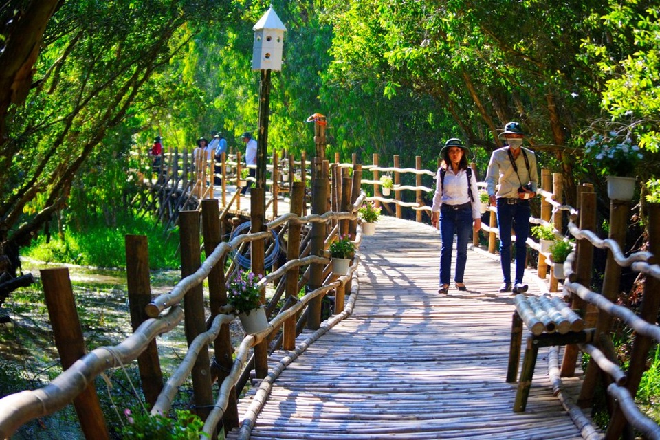 Mê mẫn cây cầu tre xuyên rừng tràm đẹp nhất Việt Nam - 6 Mê mẫn cây cầu tre xuyên rừng tràm đẹp nhất Việt Nam - 6