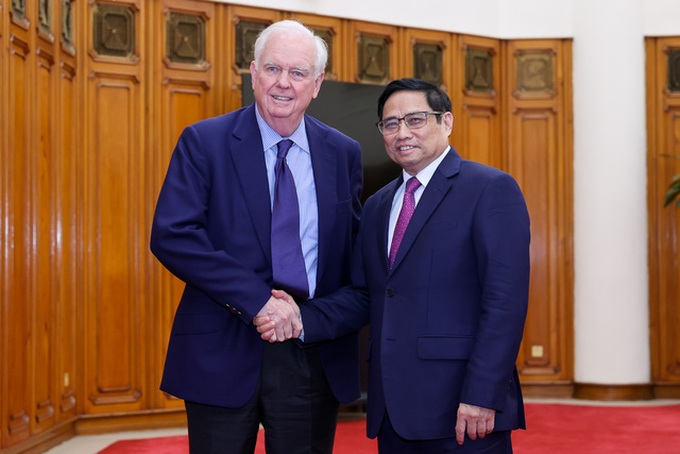 Thủ tướng Chính phủ Phạm Minh Chính tiếp ông Thomas Vallely, Giám đốc Chương trình Việt Nam tại Đại học Harvard