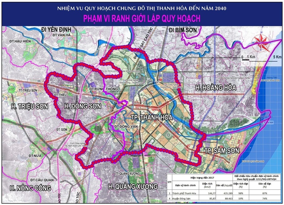 Dự kiến năm 2040 sáp nhập huyện Đông Sơn vào thành phố Thanh Hóa - 1 Dự kiến năm 2040 sáp nhập huyện Đông Sơn vào thành phố Thanh Hóa - 1