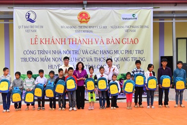 Khánh thành nhà nội trú và các hạng mục phụ trợ cho trẻ em Cao Bằng