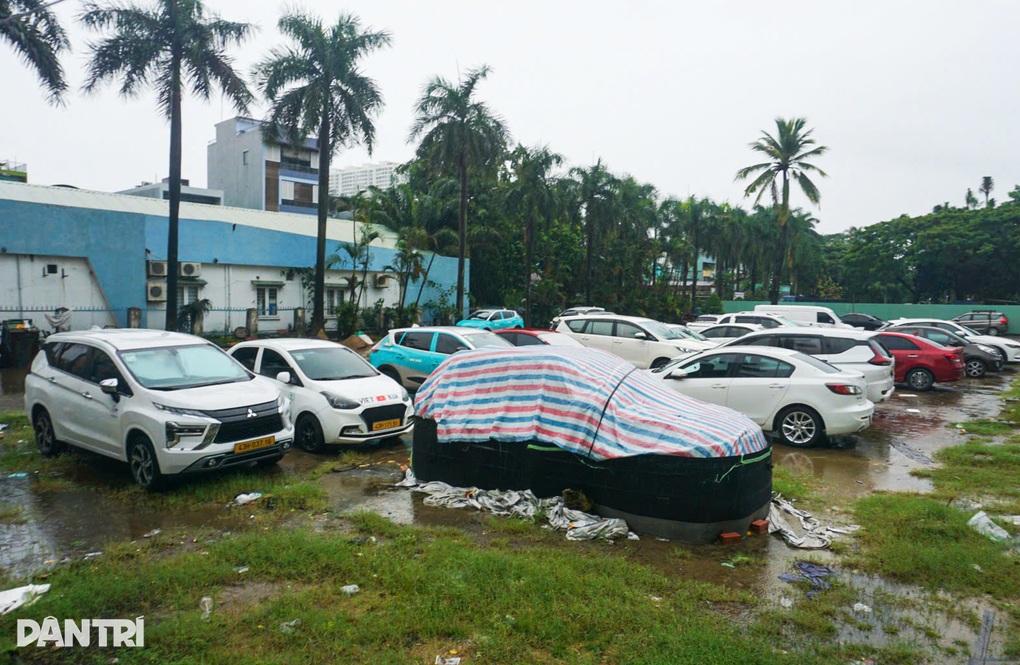 Hàng trăm ô tô được đưa đến công viên, vỉa hè tránh bão Bualoi - 4