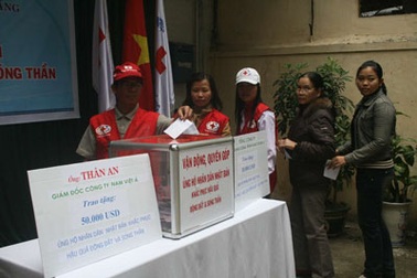 Một cá nhân ủng hộ Nhật Bản 50.000 USD