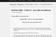 Phó GĐ Sở GD-ĐT Hà Nội: Không thể cấm HS dùng Facebook 