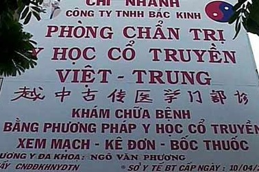 Dừng quảng cáo các phòng khám Trung Quốc