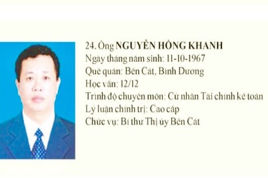 Bắt giam nguyên Bí thư thị xã Bến Cát