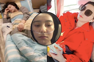 Phạm Băng Băng bị chảy máu mũi, thở oxy trong chuyến từ thiện