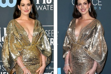 Anne Hathaway diện váy xẻ gợi cảm tái xuất sau khi sinh con thứ 2