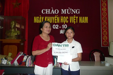 Quảng Trị: Quà nhân ái lại tìm về với gia đình Kiều Anh