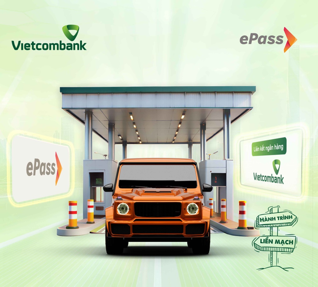 Vietcombank liên kết trực tiếp với tài khoản giao thông ePass - 1 Vietcombank liên kết trực tiếp với tài khoản giao thông ePass - 1