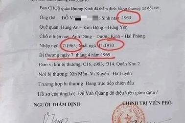 Vụ cựu quân nhân nhập ngũ lúc 2 tuổi: Lỗi đánh máy!