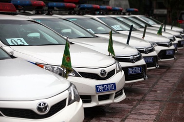 Dàn xe chuyên dụng từ Hà Nội hành quân vào Đà Nẵng dẫn đoàn APEC