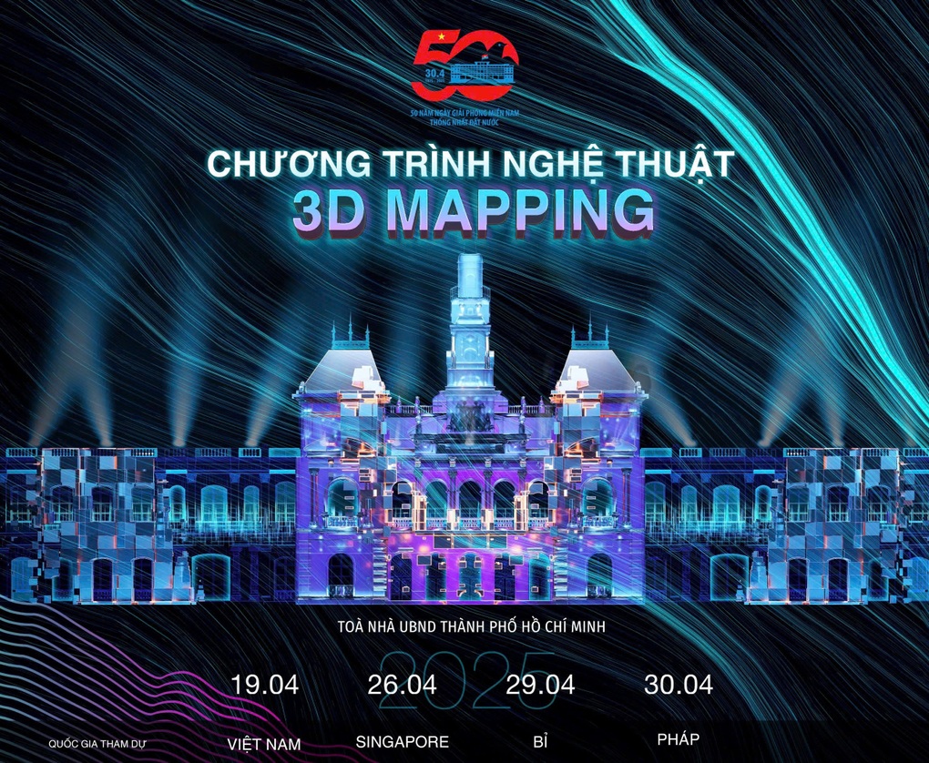 TPHCM tổ chức chương trình nghệ thuật 3D mapping quốc tế - 1 TPHCM tổ chức chương trình nghệ thuật 3D mapping quốc tế - 1
