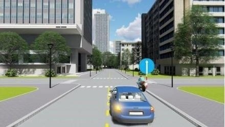 Theo tín hiệu đèn của xe cơ giới, xe nào vi phạm quy tắc giao thông?