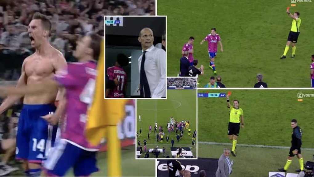 Juventus thoát thua kịch tính trong trận cầu 4 thẻ đỏ - 4 Juventus thoát thua kịch tính trong trận cầu 4 thẻ đỏ - 4