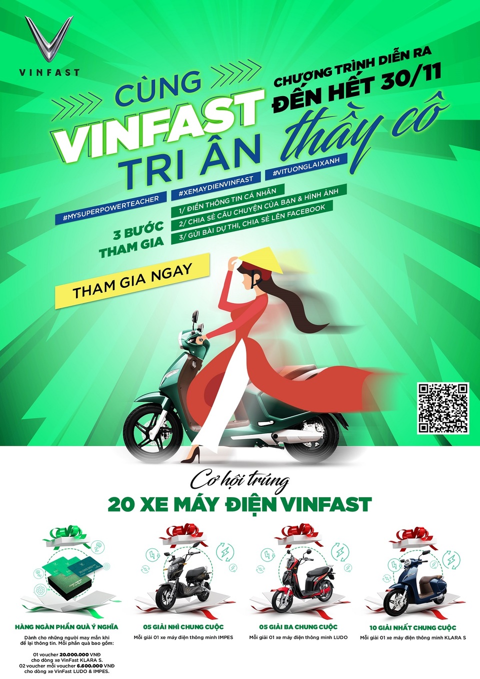 Cuộc thi “Cùng VinFast tri ân thầy cô”: Tổng giải thưởng hơn 500 triệu đồng - 1