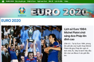 Dân trí ra mắt chuyên mục Euro 2020