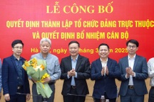 Công bố quyết định về công tác tổ chức, cán bộ của Đảng ủy Bộ Nội vụ