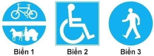 Biển nào báo hiệu "Nơi đỗ xe dành cho người khuyết tật"?