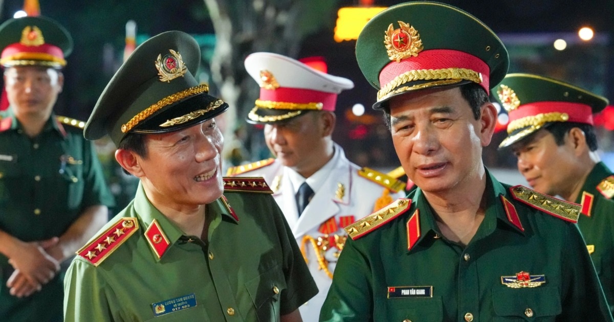 Bộ Quốc phòng và Bộ Công an kiểm tra hợp luyện diễu binh, diễu hành ở TPHCM