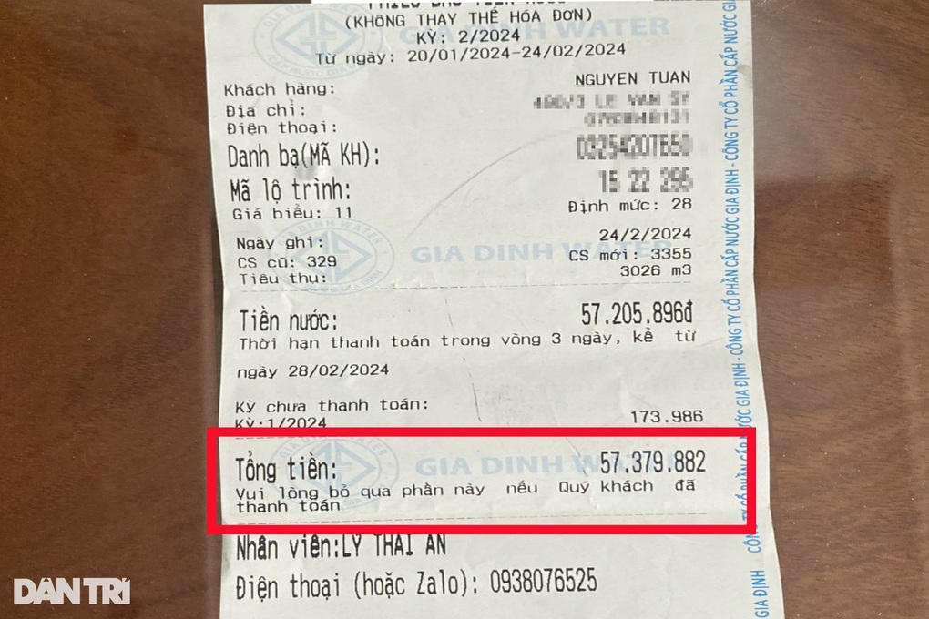 Độc giả chỉ ra nhiều điểm bất thường trong vụ hóa đơn 57 triệu đồng ở TPHCM - 1 Độc giả chỉ ra nhiều điểm bất thường trong vụ hóa đơn 57 triệu đồng ở TPHCM - 1