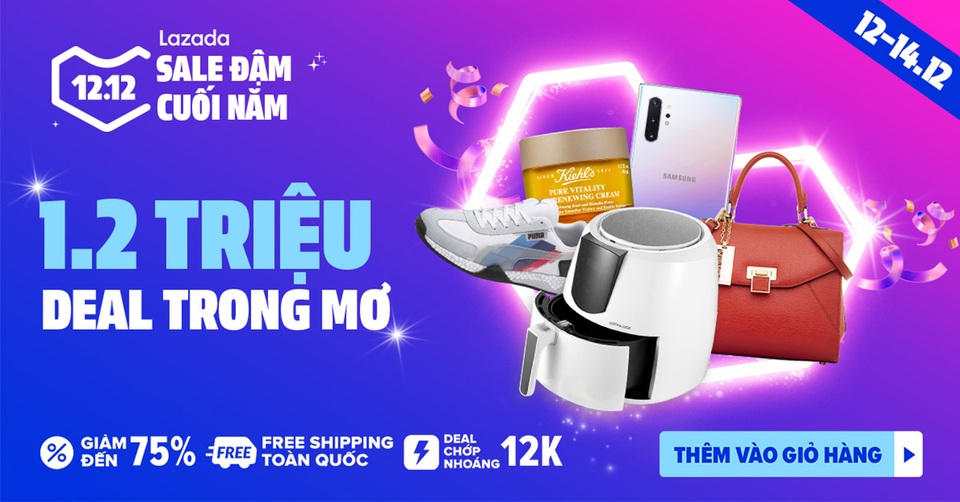 Bật mí 12 bí kíp săn sale đỉnh cao trong lễ hội mua sắm cuối năm Lazada 12.12 - 1 Bật mí 12 bí kíp săn sale đỉnh cao trong lễ hội mua sắm cuối năm Lazada 12.12 - 1
