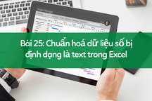 Học tin học excel: Hướng dẫn định dạng số liệu trong bảng tính